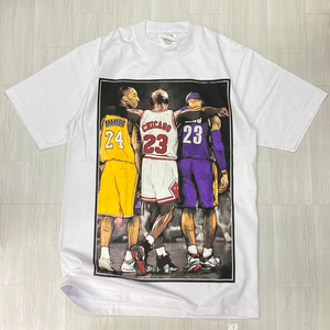 LA発 【XL】 LEGENDARY アンダーグラウンド グラフィック ヘビーウェイト 半袖 Tシャツ 白 オーバーサイズ NBA レジェンダリー MANBA KING