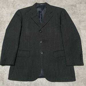 【美品】★CHAPS RALPH LAUREN チャップス ラルフローレン ストライプ テーラードジャケット 3B ウール★