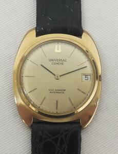 【中古動作品】★UNIVERSAL GENEVE GILT SHADOW AUTOMATIC ユニバーサル ジュネーブ ギルトシャドー 自動巻き 機械式 ビンテージ 腕時計