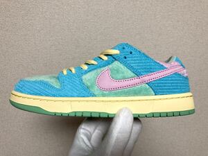 20.5cm VERDY Nike SB Dunk Low Pro Visty Blue Gaze and Enamel Green PS 1.5Y ヴェルディ ナイキ ダンク ロー プロ QS ヴィスティ キッズ