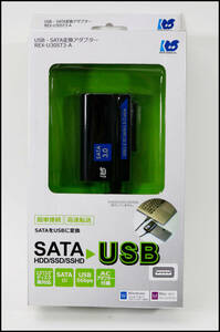 未使用保管品 ラトックシステム USB-SATA変換アダプター REX-U30ST3-A