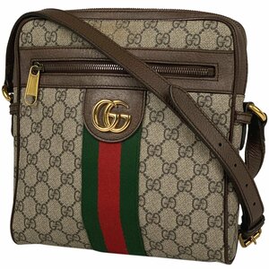 グッチ GUCCI オフィディア GG スモール メッセンジャーバッグ ダブルG シェリーライン ウェブ GGスプリーム 547926 レディース 【中古】