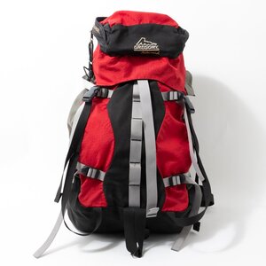 【1円スタート】 USA製 GREGORY グレゴリー バックパック リュックサック 鞄 ブラック レッド 旧ロゴ 登山 アウトドア メンズ