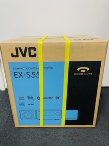 C-6M　【新品　未開封】 JVCケンウッド EX-S55-T ウッドコーン Bluetooth搭載 ハイレゾ音源再生 録音対応USB端子搭載 コンパクトブラウン