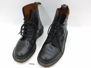 【z28365】Dr Martens ドクターマーチン 8ホール レースアップブーツ ブラック UK8～UK9 格安スタート