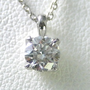 ダイヤモンド ネックレス プラチナ 一粒 0.3ｃｔ 鑑定書付 0.327ct Dカラー IFクラス 3EXカット H&C CGL TOR0846-4pp KDP*P