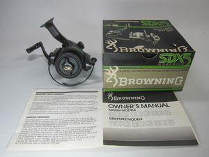 ★BROWNING　SDX５　スピニングリール　仕様書　箱付き　保管品