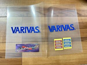 VARIVAS バリバス グラファイトワークス A4サイズ見開きクリアファイルとステッカー3種類