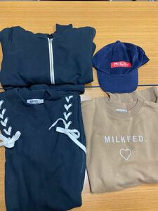 69 milkfed. ミルクフェド　 パーカー　スウェット　ワンピース　キャップ　4点セット　サイズ色々　20241121