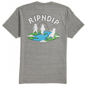 Ripndip Flat T-Shirt Ash Heather L Tシャツ