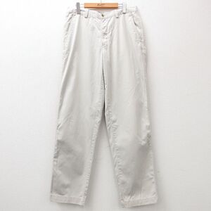 W33/古着 ギャップ GAP パンツ メンズ 00s コットン 薄ベージュ カーキ 24feb06 中古 ボトムス ロング