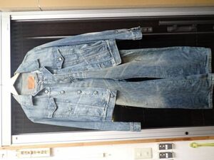 USED GUCCI / グッチ [ デニムパンツ / 50 デニムジャケット / 48 セット ] Gジャン ジーンズ デニム ボトム made in italy drt2404