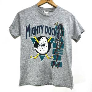 ■ 子供用 ビンテージ NHL ” ANAHEIM DUCKS ” アナハイム ダックス イラスト シングルステッチ Tシャツ サイズS アメカジ ホッケー ■