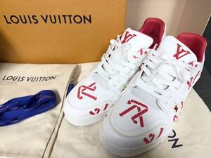 美品 入手困難 Louis Vuitton ルイヴィトン ヴィトン LV Trainer トレイナー 1AAGYI ローカット 27.5cm ライン スニーカー 箱付き