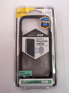 ■iPhone 13/iPhone 13 Pro TOUGH SLIM LITE バンパー ブラック■PM-A21BTSLBBK■