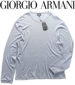 秋冬物297,000円新品GIORGIO ARMANI★ふっくら起毛感。贅沢質感を地肌で味わえる最高級カシミア100%ニット【大きいサイズ60＝日本4～5XL】