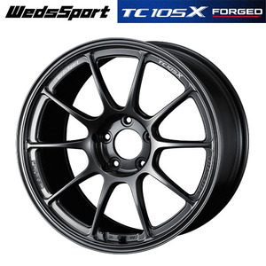 送料無料 ウェッズ WedsSport TC105X FORGED 7.5J-17 +44 5H-100 (17インチ) 5H100 7.5J+44【2本セット 新品】