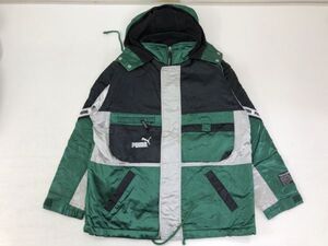 OLD PUMA オールド プーマ テック ギミック レトロ 古着 比翼 ジップアップ ナイロン パーカー ジャケット キッズ 子供服 大人も◎ 150