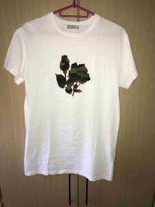 正規 16SS Dior Homme ディオールオム デザートローズ 薔薇 Tシャツ カットソーXS