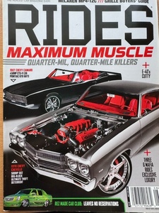 洋書『 RIDES 』　2012年7,8月号　カスタムカー雑誌　　アメ車、DUB、セレブレティ、ラグジュアリー、DONK、LOWRIDER　　中古