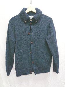 ◇ green label relaxing UNITED ARROWS 長袖 ニット カーディガン サイズＭ ネイビー メンズ P