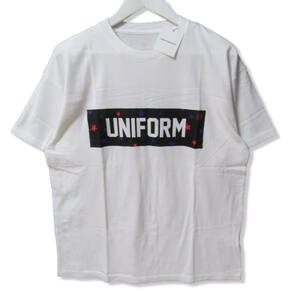 未使用 uniform experiment ユニフォームエクスペリメント 半袖Tシャツ UE-200067 20SS STAR BOX LOGO TEE ホワイト 白 2 27106449