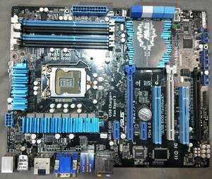 【中古パーツ】BIOS確認のみ、 ASUS P8Z77-V マザーボード ＩＯパネル LGA1155 ■MB5131