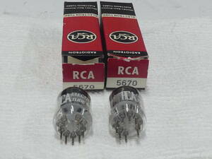 RCA 5670 396A ２C51 ２本 検索　Western Electric ウェスタンエレクトリック WE396A 2C51 互換球