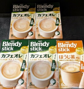 ブレンディ スティックコーヒー　カフェオレ２種　５箱　３８スティック