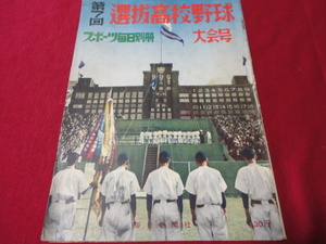 【高校野球】スポーツ毎日別冊第26回選抜高校野球大会号　選手名鑑（昭和29年）