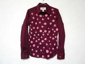 デッドストック H&M×コムデギャルソンCOMME des GARCONS ドット柄 長袖シャツ 32 XSくらい