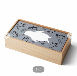 新品 Suicaのペンギン さかざきちはる ティッシュケース木製