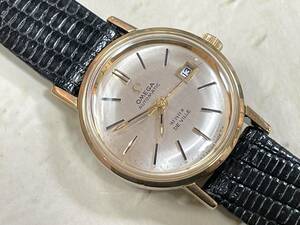 OMEGA MEISTER Wネーム DE VILLE Ω AUTOMATIC カレンダー付 女性サイズ Seamaster