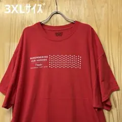 USA古着Tシャツ　3XLサイズ GILDAN オーバーサイズ　レッド