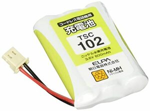 エルパ(ELPA) 電話機用充電池 シャープ他同等品 電池パック 3.6V 600mAh ニッケル水素充電池 TSC-1