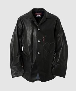 24AW JUNYA WATANABE MAN Levis コラボ レザー カバーオール ジュンヤ ギャルソン リーバイス S 今期