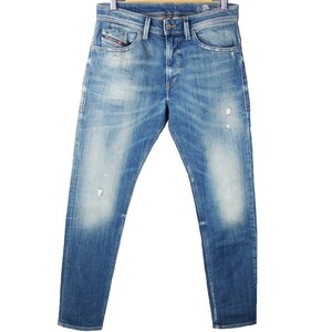 ■DIESEL ディーゼル THOMMER-T ジョグジーンズ JOGG JEANS / 0870M / インディゴ USED加工 ストレッチ ニットデニム ジョグパンツ size 31