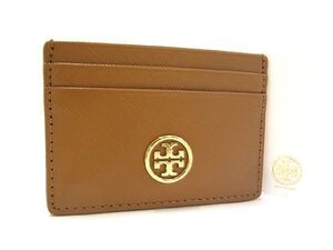 ■新品■未使用■ TORY BURCH トリーバーチ レザー カードケース カード入れ パスケース 定期入れ レディース ブラウン系 BD9616