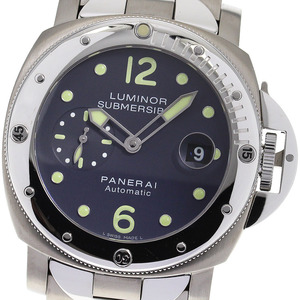 オフィチーネパネライ OFFICINE PANERAI PAM00170 ルミノール サブマーシブル 自動巻き メンズ 美品 箱付き メーカーOH済み_801249