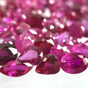 (天然ルビーおまとめ50ct)j 裸石 宝石 ruby コランダム 紅玉 jewelry corundum ジュエリー i①