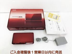 【1円】ニンテンドー3DS 本体 セット フレアレッド 任天堂 CTR-001 初期化/動作確認済 ゲーム機本体 J05-232kk/F3