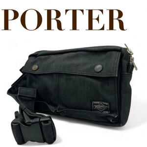 PORTER　ポーター　ショルダーバッグ　s95　 ボディバッグ　ブラック　黒