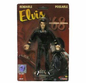 ★エルヴィス プレスリー ベンタブル フィギュア Elvis Presley - Elvis Presley 1968 Comeback Special Bendable 6” Figure