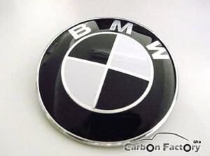 BMW 黒白バッチ/ ボンネットエンブレム/ リアエンブレム/トランクエンブレム/E30 E46 E71 E40 E89 E88 E87 E82 E90 E92 M3 E60 E61 E70 E71