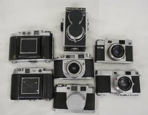 7点まとめ売り 1眼レフカメラ 2眼レフカメラ RICOHFLEX MAMIYA WESTERN MINOLTA Aires35-Ⅲ RICHO QVQ-175