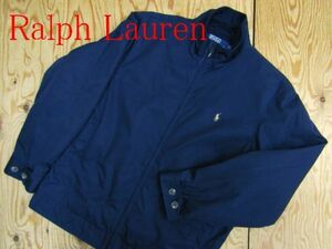 ★ラルフローレン RalphLauren★メンズ ワンポイントポニー 裏フリース ジップジャケット ネイビー★R60519038A