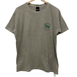 ☆G-200 ONLY NY オンリーニューヨーク HUDSON BAGELS 半袖 デザイン Tシャツ トップス size M グリーン系 グレー系 メンズ