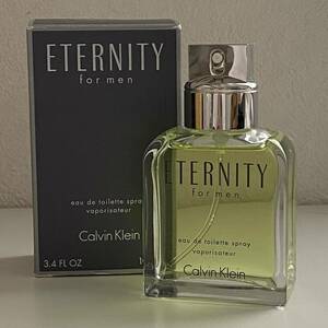 B4F694◆新品同様◆ カルバン クライン CK エタニティ フォーメン ETERNITY for men オードトワレ EDT 香水 100ml