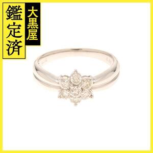 JEWELRY ノンブランド ジュエリー リング K18 ホワイトゴールド ダイヤモンド 0.50カラット 3.1g 11号【473】