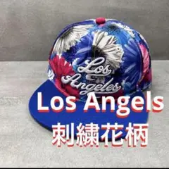 日本未発売Los Angels花柄帽子キャップベースボール野球ドジャースMLB